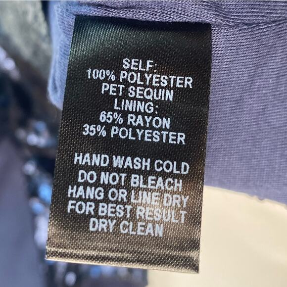 Lulus Shine Time Navy Blue Sequin Dress Sexy Cocktail Evening Low Back Medium - Picture 9 of 10